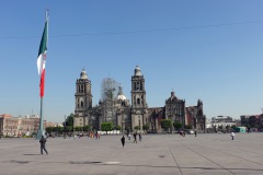 Catedral Metropolitana de la Ciudad de México, Plaza de la Constitución (Zócalo), Centro Histórico, Mexico City.