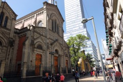 Templo Expiatorio Nacional de San Felipe de Jesús, längs gågatan Av Francisco I. Madero, Centro Histórico, Mexico City.