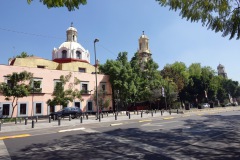 Gatuscen vid Alameda Central, Centro Histórico, Mexico City.