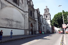 Templo de la Inmaculada Concepción de María ett stenkast ifrån Garibaldi Plaza, Centro Histórico, Mexico City.