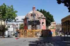 Plaza y Capilla de la Concepción Cuepopan, ett stenkast ifrån Garibaldi Plaza, Centro Histórico, Mexico City.