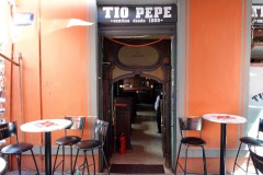 Legendariska baren Tio Pepe, Centro Histórico, Mexico City.