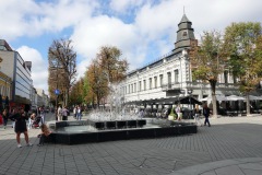 City Fountain, gågatan Laisvės alėja (Frihetsavenyn), Kaunas.