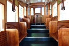 Historisk linbanevagn, Žaliakalnis Funicular Railway, Kaunas.