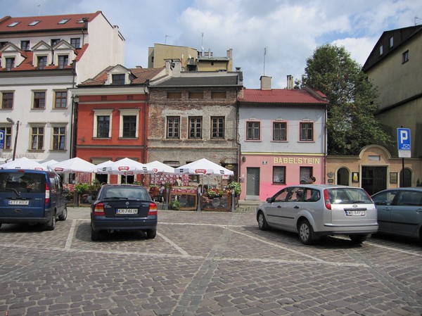 Centrum i judiska kvarteret, Kazimierz, Krakow.