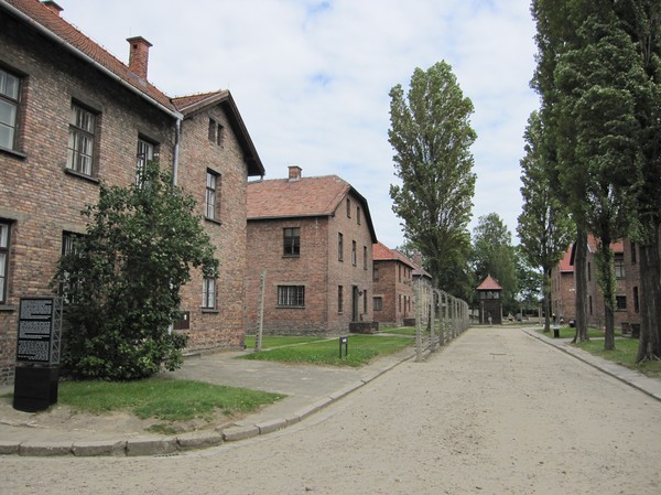 Några av de olika blocken inne på koncentrationslägret Auschwitz I