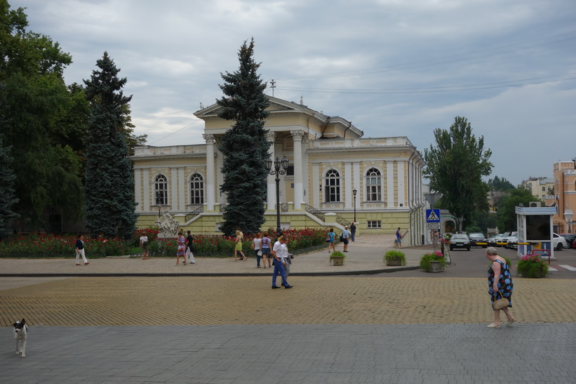 Fin arkitektur vid operahuset, Odessa.